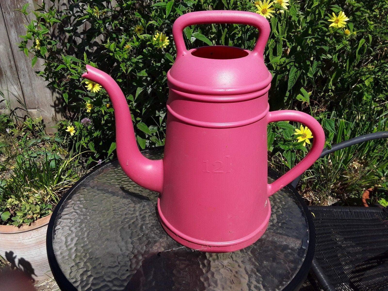 Grote roze gieter - 12 liter, Ophalen, Kunststof