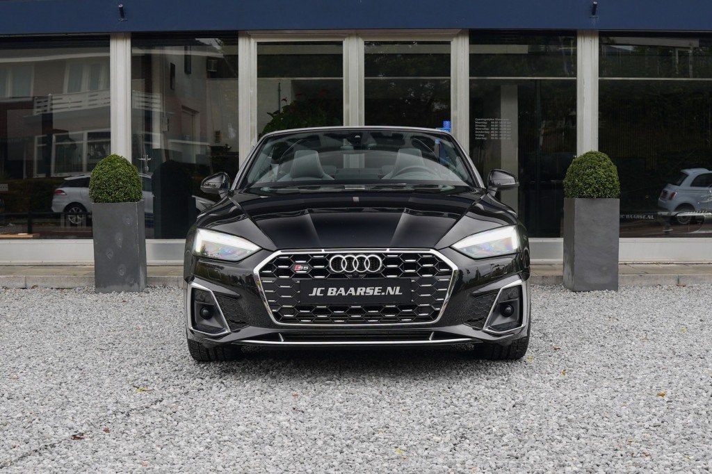 Audi S5 Cabrio 3.0 TFSI QUATTRO/HUD/B&O/MATRIX/CARBON/360, Gebruikt, 2995 cc, 4 stoelen, Zwart