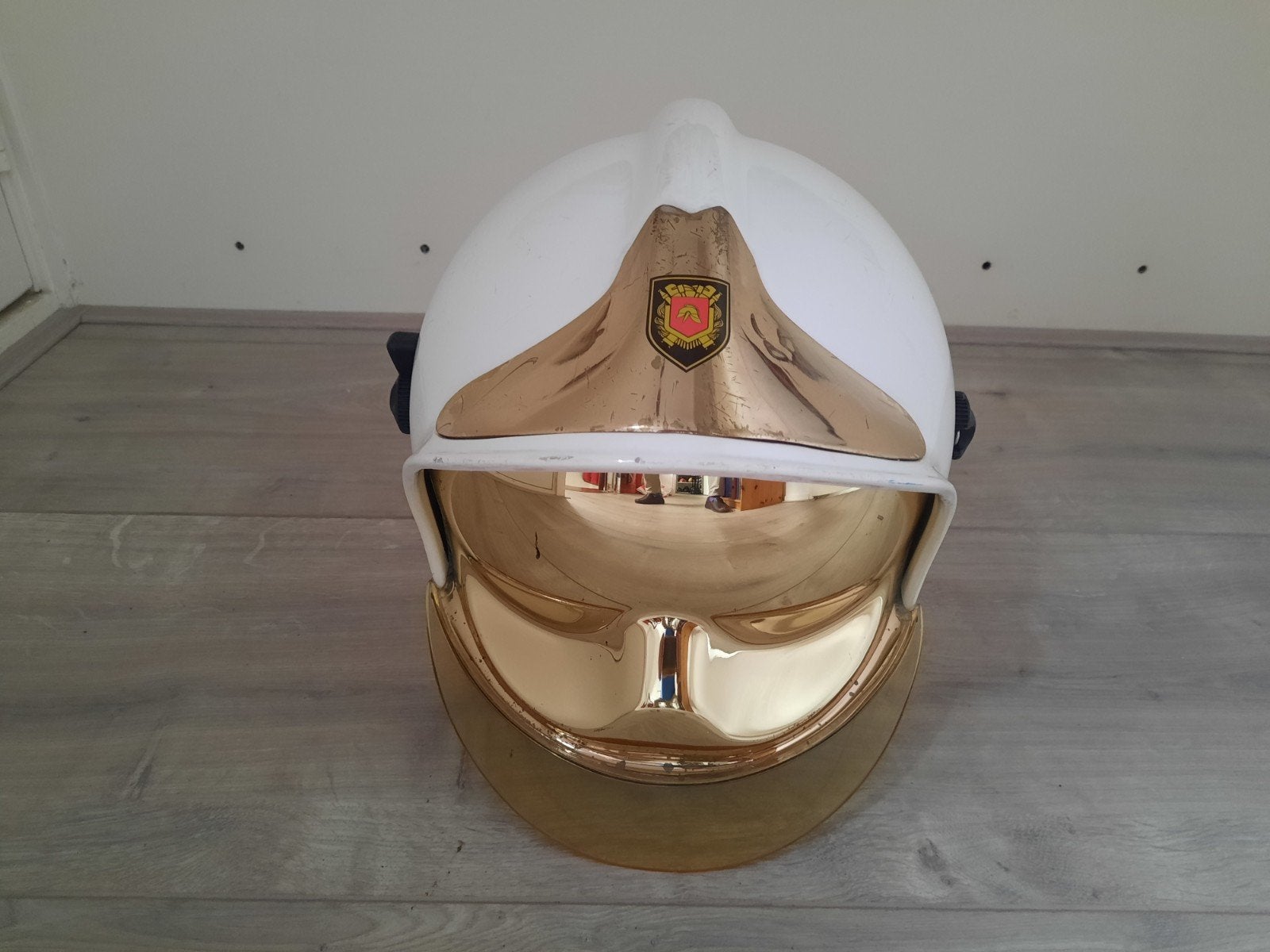 Brandweerhelm CFG Gallet F1, 1997., Verzamelen, Ophalen of Verzenden, Landmacht, Nederland, Helm of Baret
