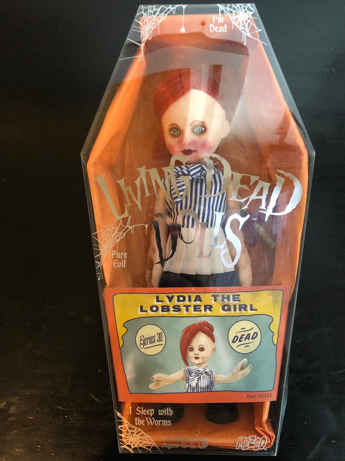 Living Dead Dolls - Sideshow - Lydia the Lobster Girl, Ophalen of Verzenden, Zo goed als nieuw, Pop