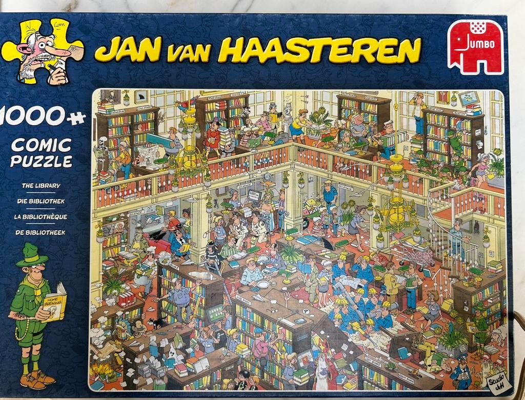 Ruilen? Puzzel Van Haasteren 1000 stukjes (De Bibliotheek), Hobby en Vrije tijd, Denksport en Puzzels, Ophalen, Zo goed als nieuw