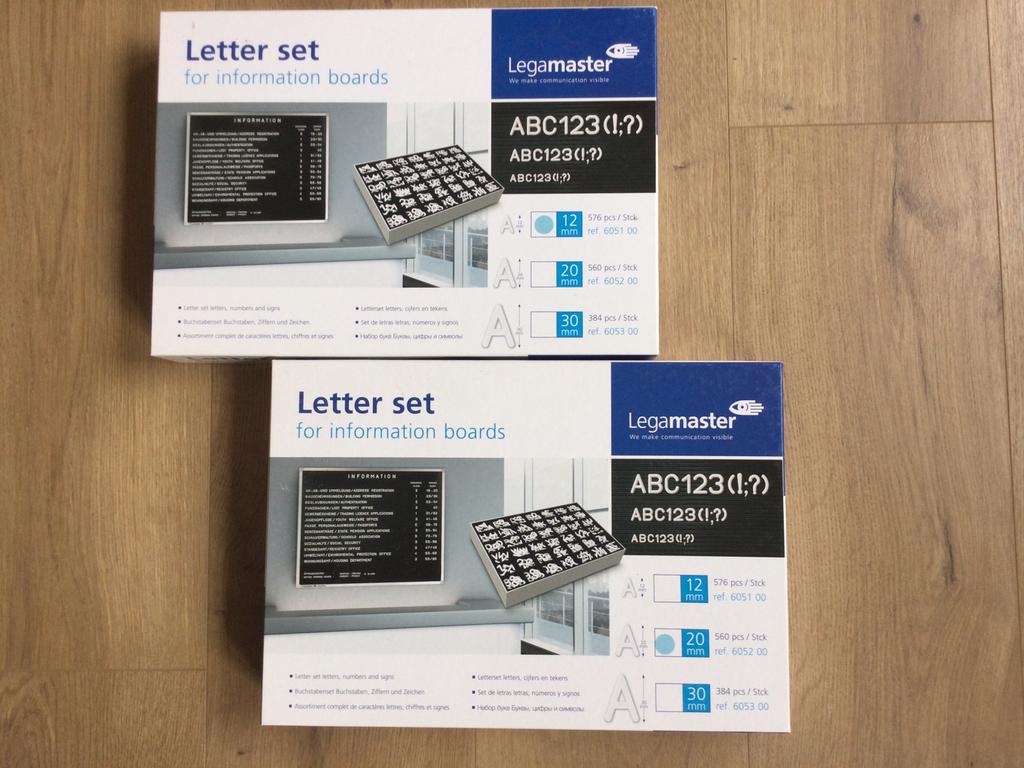 Legamaster Letter set, Ophalen of Verzenden, Nieuw, Overige typen