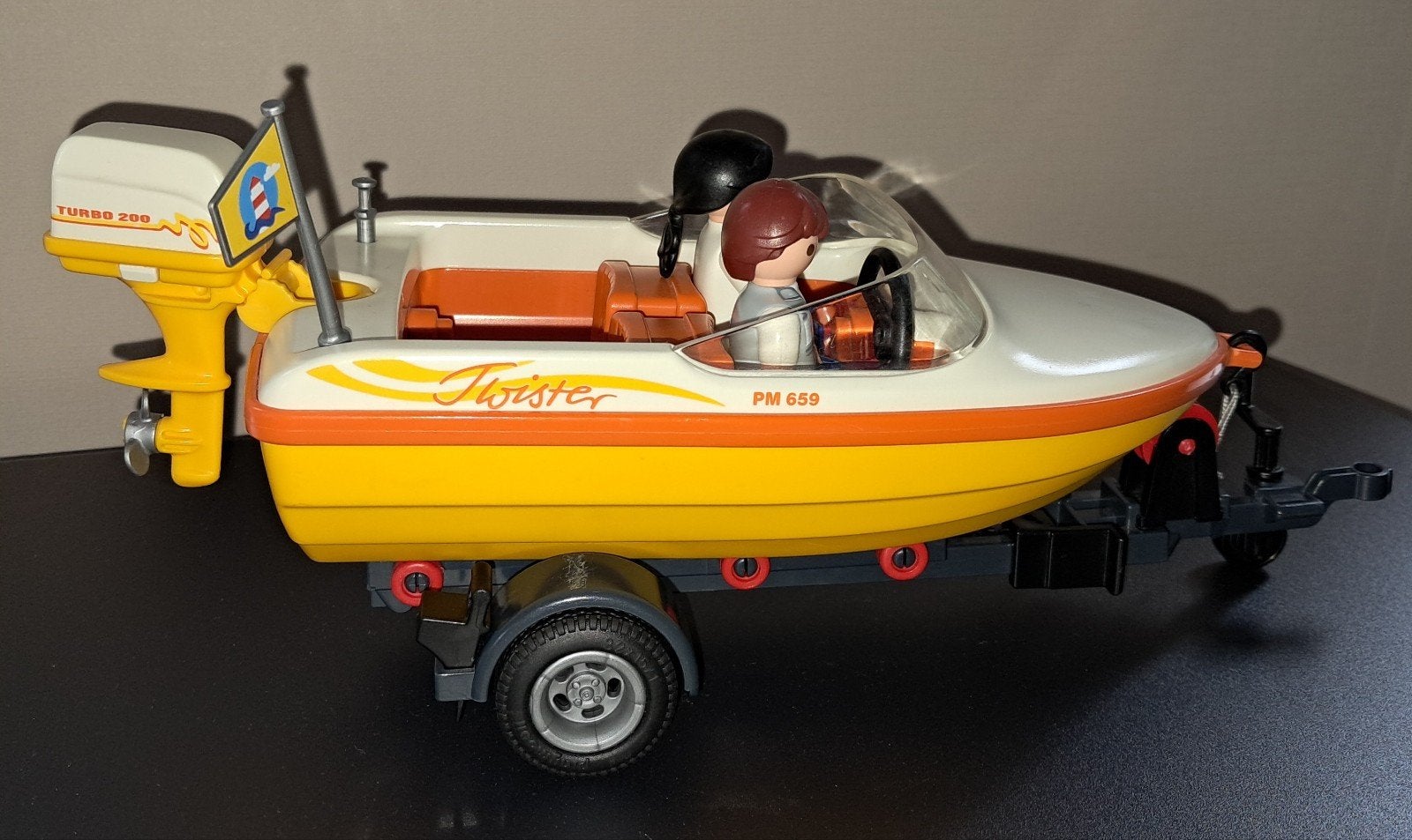 Playmobil speedboot / boot met trailer, Ophalen of Verzenden
