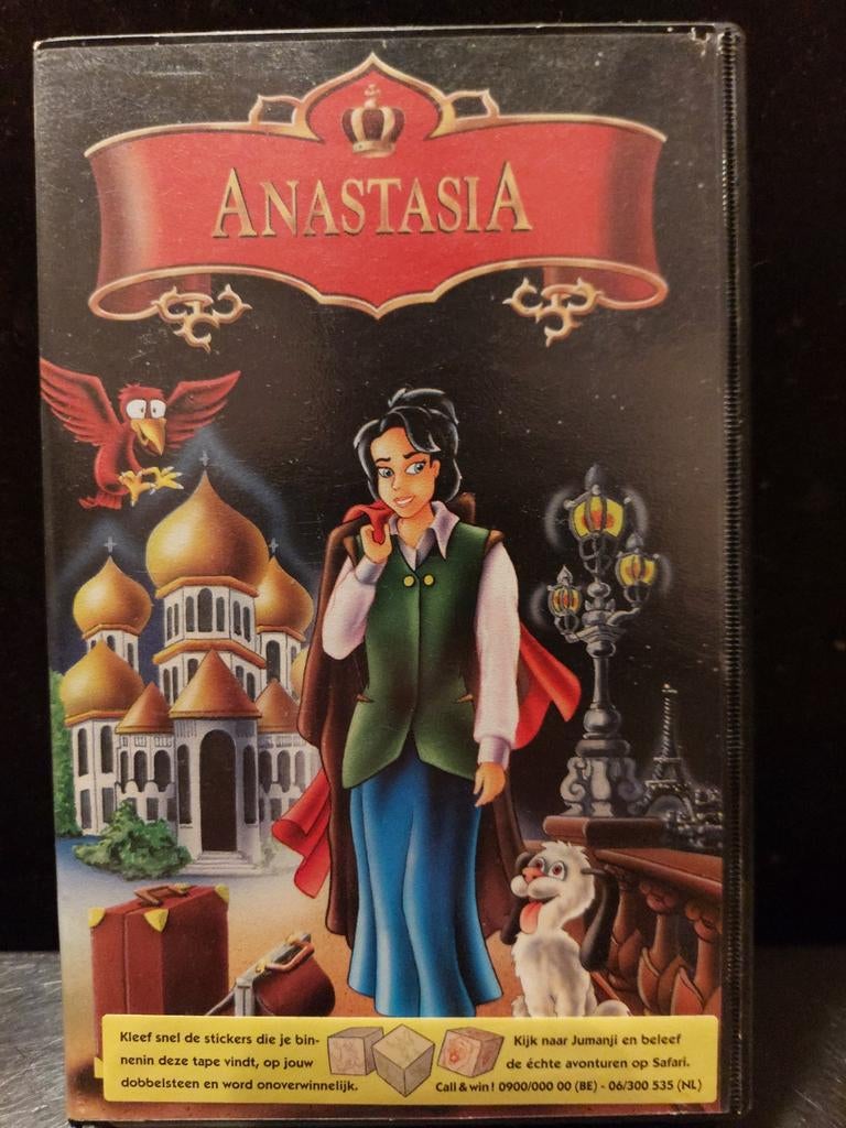 Anastasia kinderfilm video/vhs/disney/ vintage, Cd's en Dvd's, VHS | Kinderen en Jeugd, Alle leeftijden, Ophalen of Verzenden