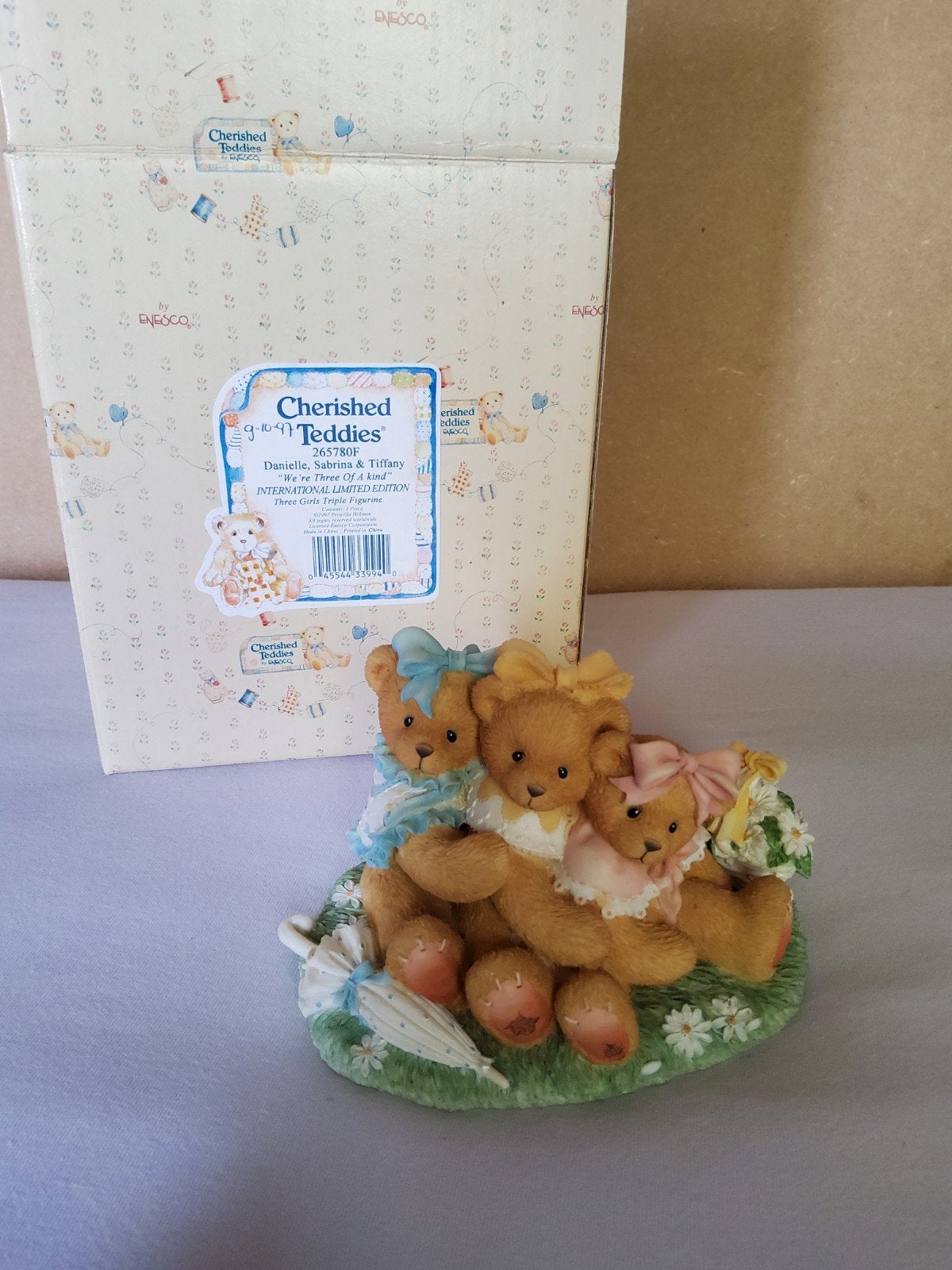 Cherished teddies Danielle, Sabrina en Tiffany, Verzamelen, Beren en Cherished Teddies, Ophalen of Verzenden, Zo goed als nieuw