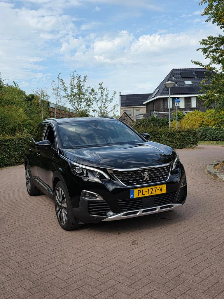Peugeot 3008 1.2 pureTech GT line 2017 Zwart, Zwart, 1199 cc, Leder en Stof, Zwart