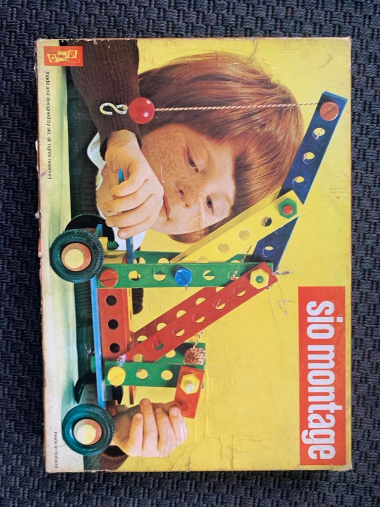 Vintage Sio Montage Bouwset - Educatief Speelgoed, Ophalen of Verzenden, Gebruikt, Knutselen