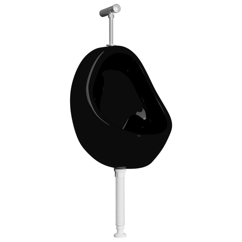 Wandurinoir met spoelklep keramiek zwart **NIEUW**, Ophalen, Nieuw