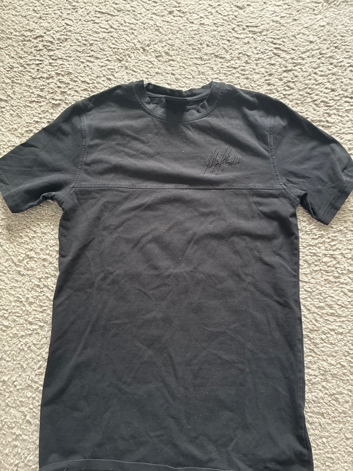 Malelions Sport T-shirt Zwart Maat XS, Ophalen of Verzenden, Zo goed als nieuw, Maat 46 (S) of kleiner, Zwart