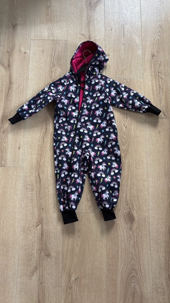 ielm pak buitenspeelpak Softshell Overall unicorns maat 104, Overige typen, Ielm, Meisje, Nieuw