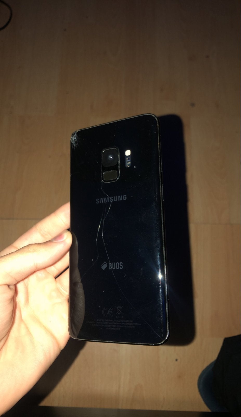 Samsung Galaxy S9 - Gebruikt met lichte schade, Telecommunicatie, Ophalen of Verzenden, Gebruikt, Zwart, Galaxy S2 t/m S9