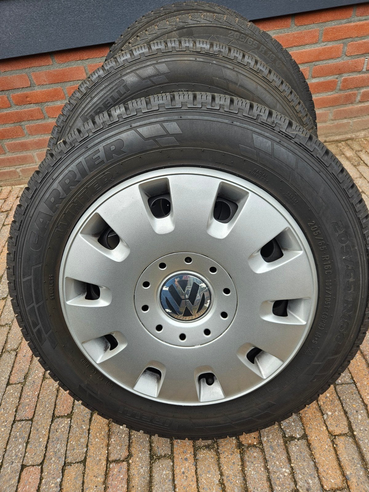 set winterbanden Volkswagen Transporter T6 205/65-16 C, Auto-onderdelen, Ophalen, 16 inch, Band(en), Bestelwagen