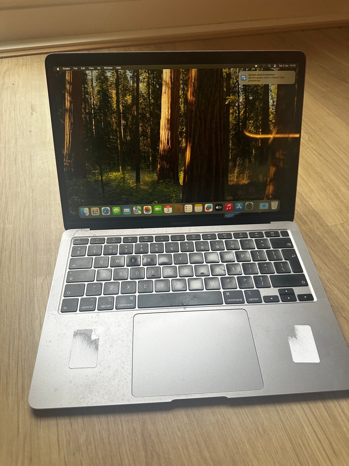 MacBook Air 13 inch - 2020 model - 8GB RAM - 256GB SSD, Computers en Software, Gebruikt, 256 GB, Qwerty, 8 GB