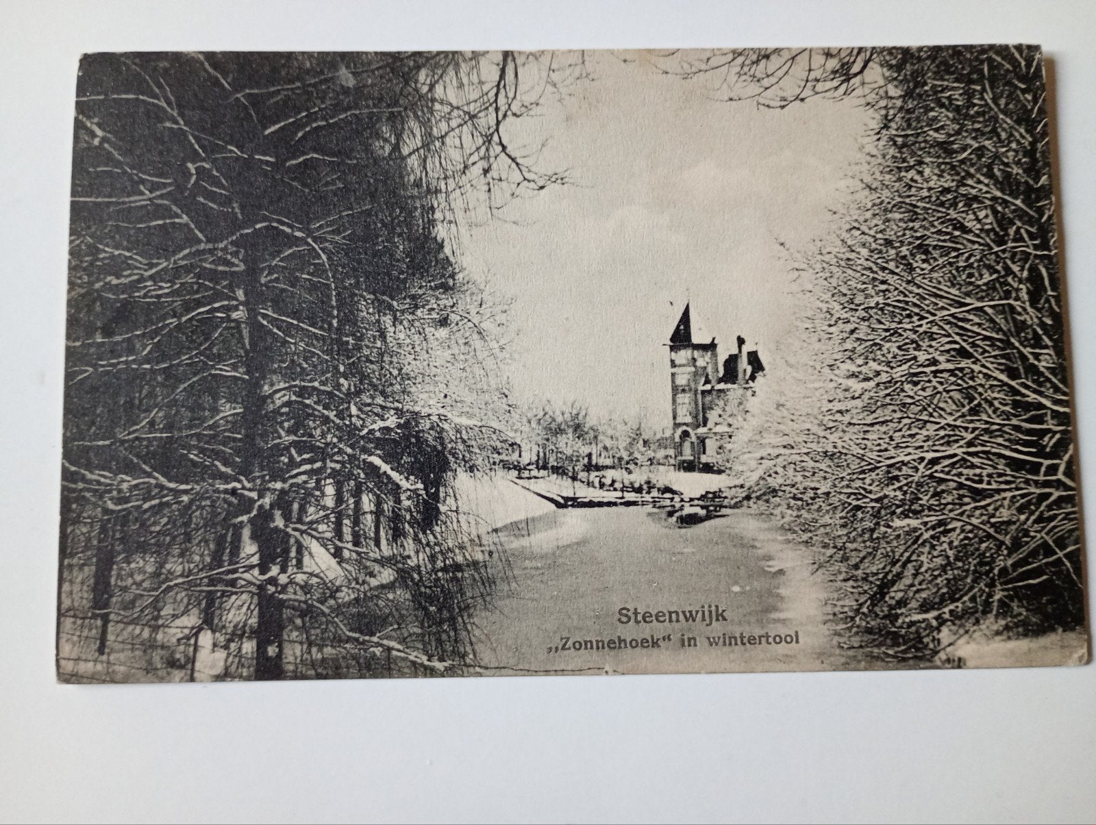 Steenwijk Zonnehoek in Wintertooi 1913, Ophalen of Verzenden, Voor 1920, Gelopen, Overijssel