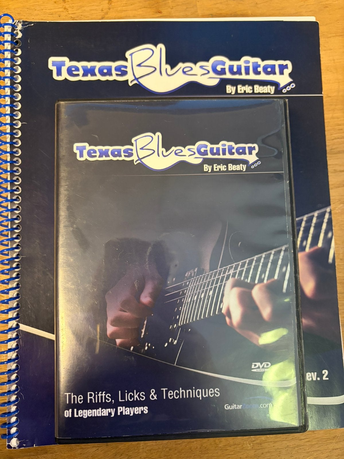Texas Blues Guitar gitaarles 9 DVD’s, 2cd’s en boek met tabs, Muziek en Instrumenten, Bladmuziek, Gitaar, Les of Cursus, Ophalen of Verzenden