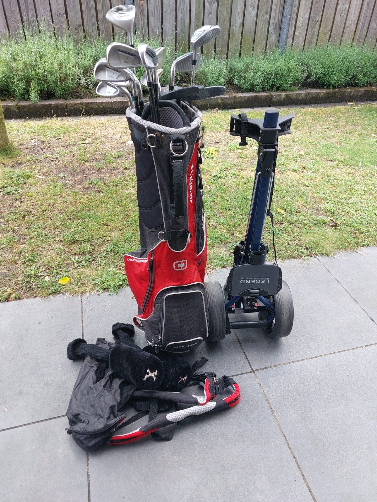Complete golfset met tas en golftrolley, Sport en Fitness, Golf, Ophalen of Verzenden, Gebruikt, Set, Overige merken