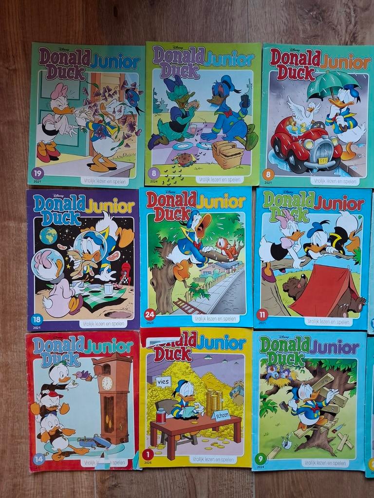 15x Donald duck junior, Meerdere comics, Ophalen, Gelezen, Europa