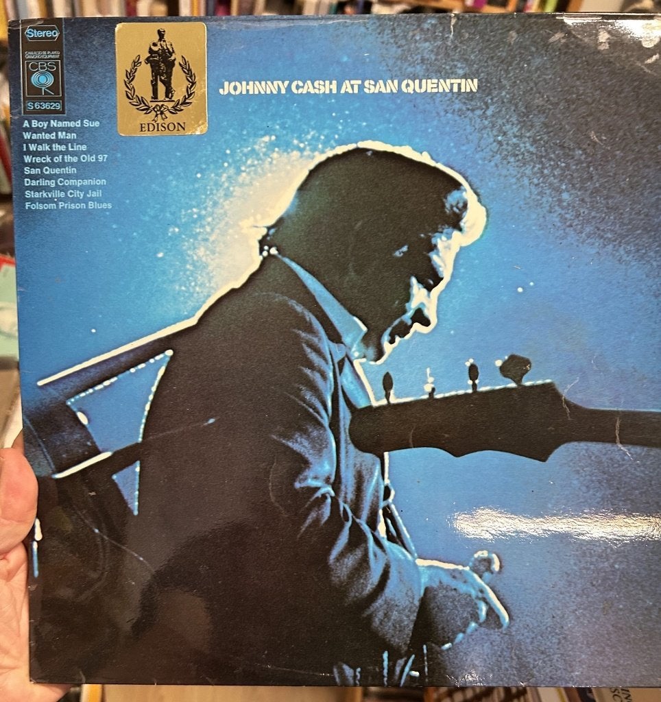 Johnny Cash: at san quentin (lp), Ophalen of Verzenden, Gebruikt, 12 inch