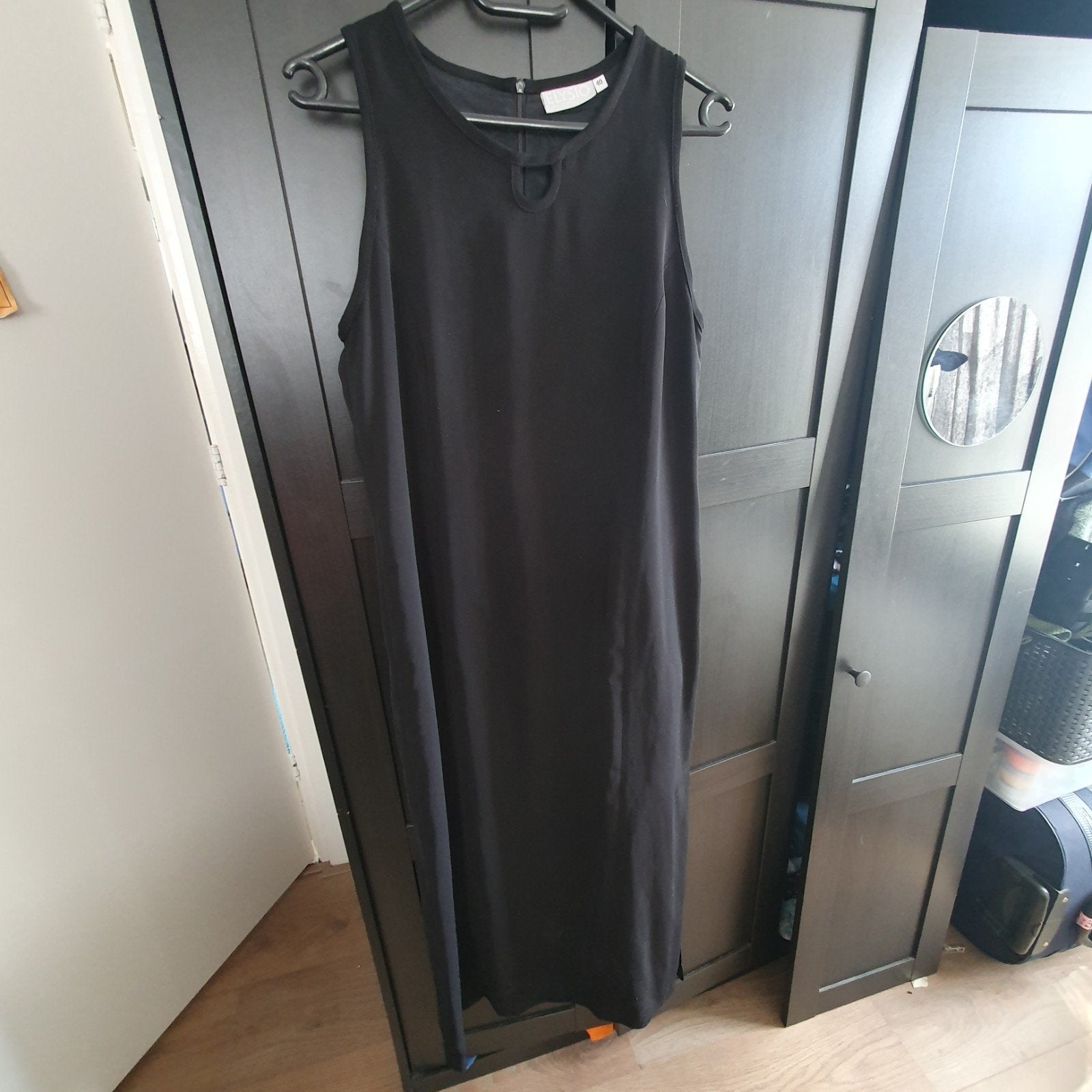 Elegante Zwarte Maxi Jurk Maat 40 (M) van ELYSIO, Maat 38/40 (M), Zwart, Ophalen of Verzenden, Zo goed als nieuw
