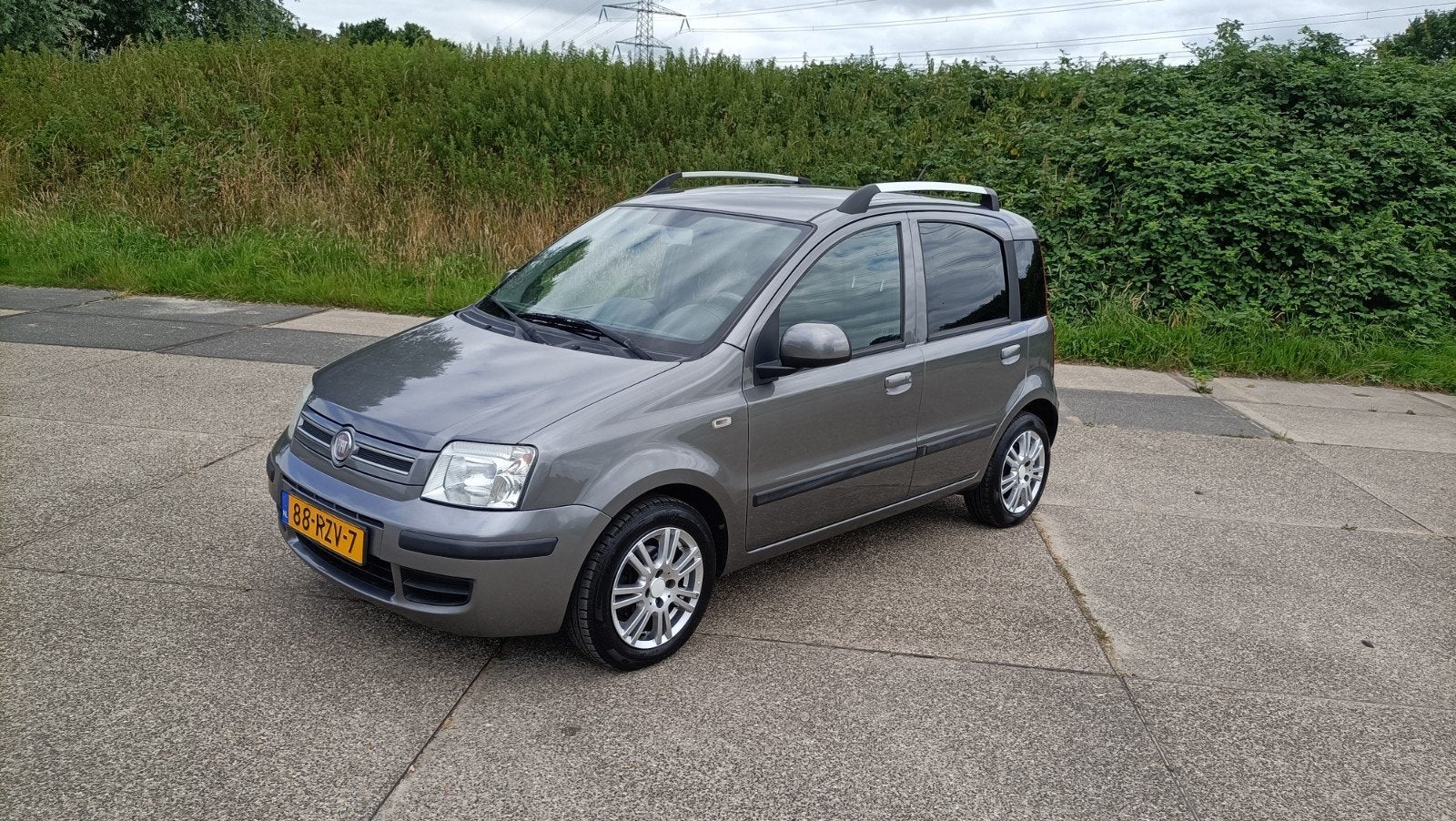 Fiat Panda 1.2 2011 Grijs nieuwe apk, Stof, 1242 cc, Origineel Nederlands, Bedrijf
