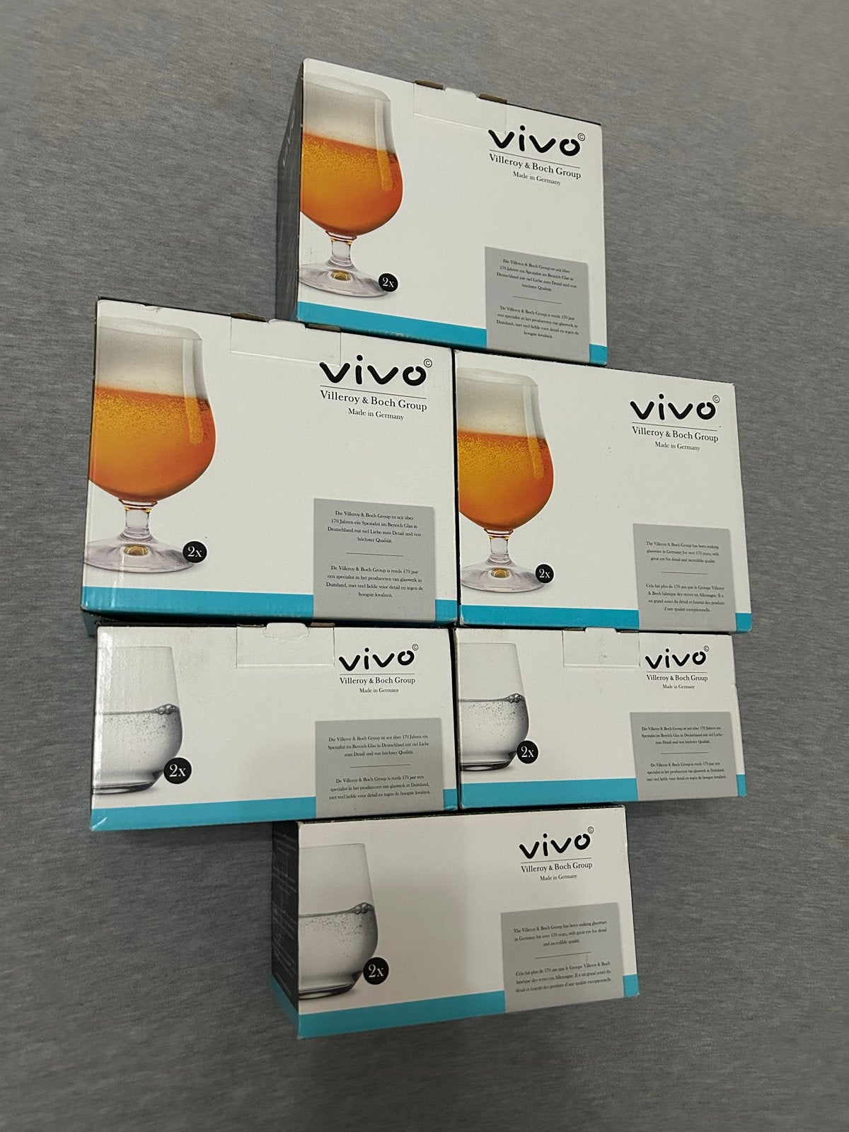 Nieuw Vivo Villeroy & Boch glazen set -, Huis en Inrichting, Glas of Glazen, Vivo, Nieuw, Ophalen of Verzenden