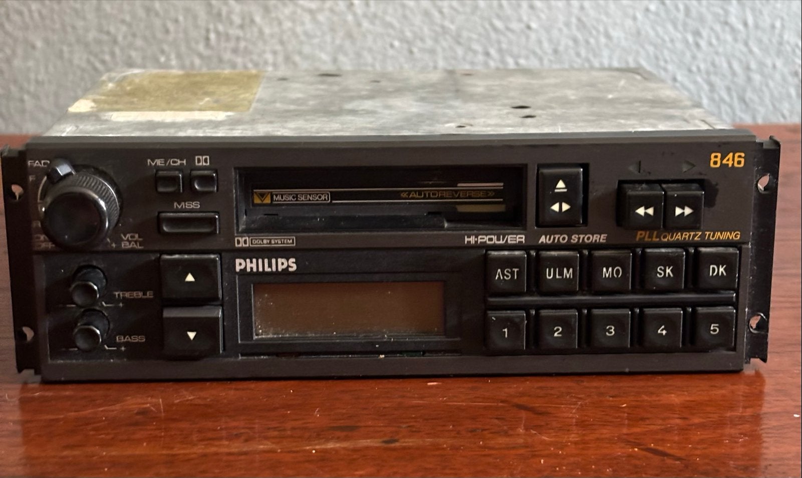 Philips DC 846 Autoradio Cassette - Youngtimer Klassieker, Ophalen of Verzenden, Gebruikt