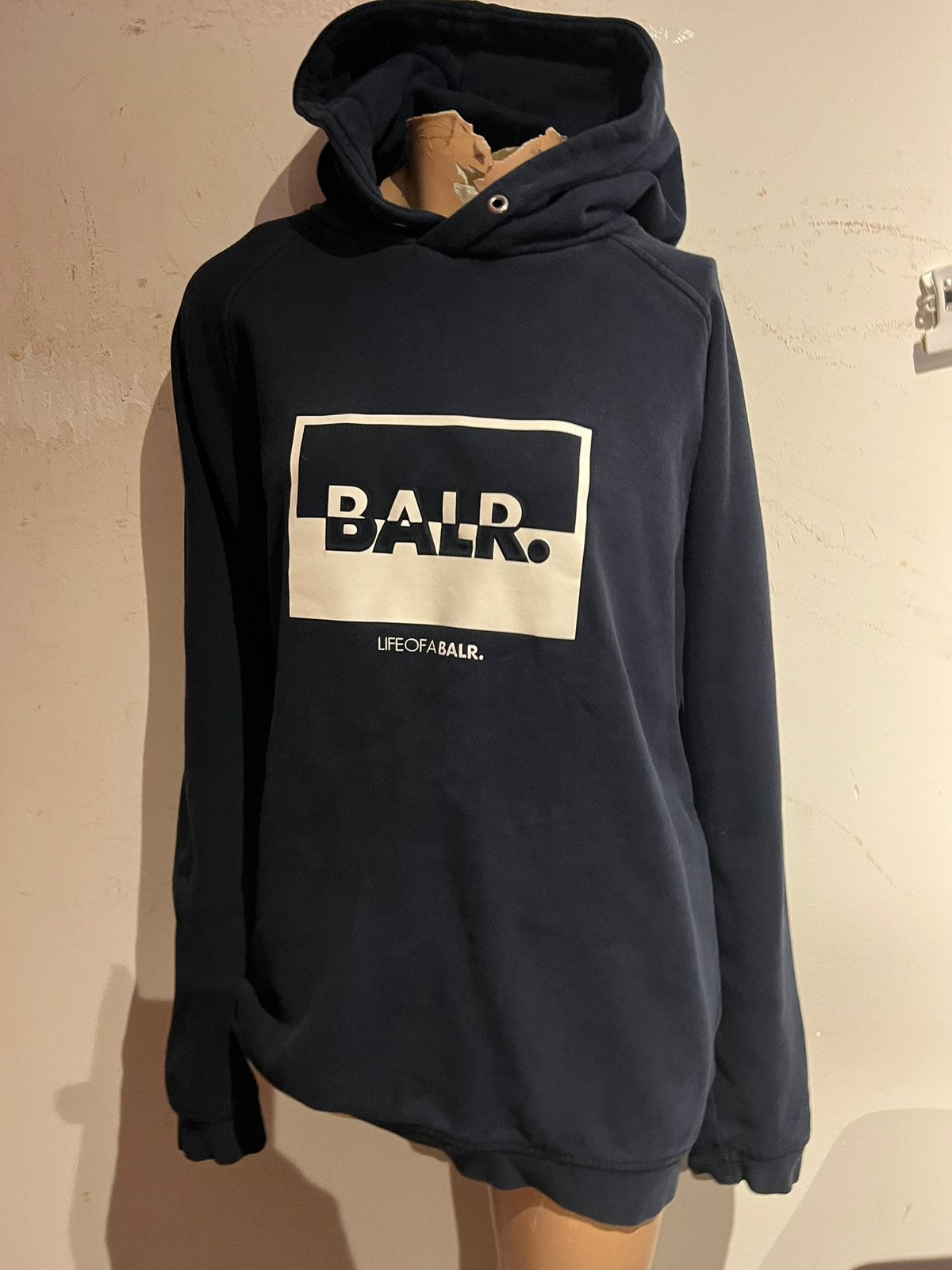 BALR sweater met capuchon maat XXL origineel zgan, Blauw, T, Overige maten, Ophalen of Verzenden