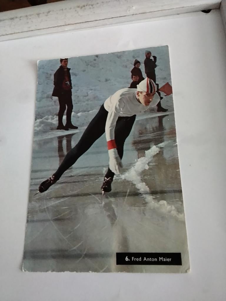 FRED ANTON MAIER. NOORSE SCHAATSER, Ophalen of Verzenden, Sterren en Beroemdheden