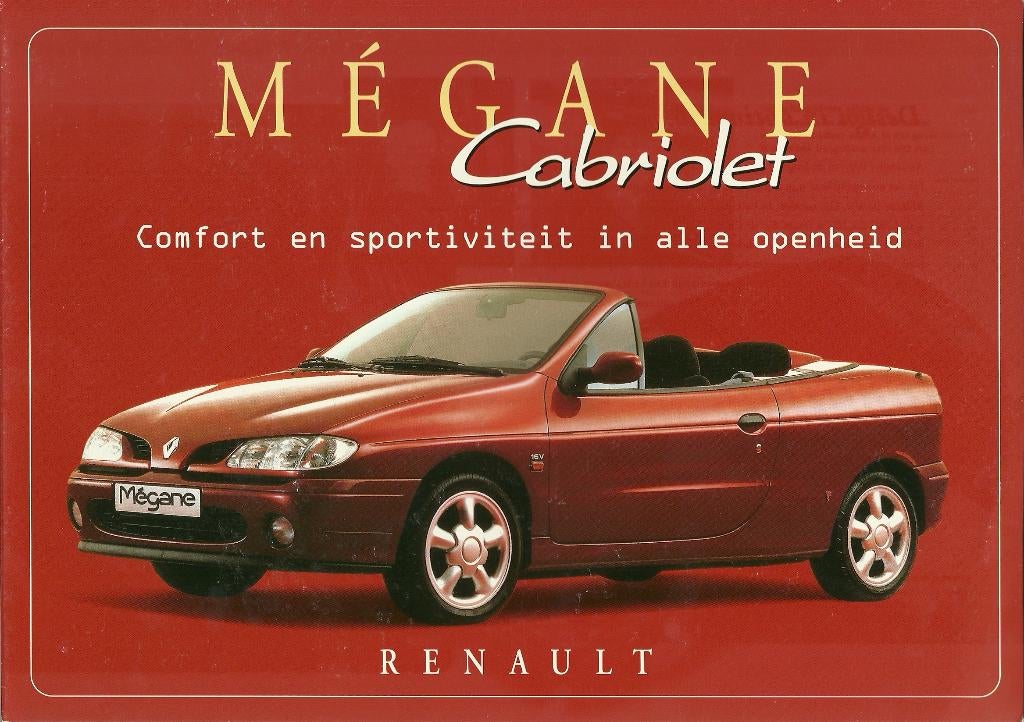 Renault Megane cabriolet folder, Ophalen of Verzenden, Zo goed als nieuw, Renault