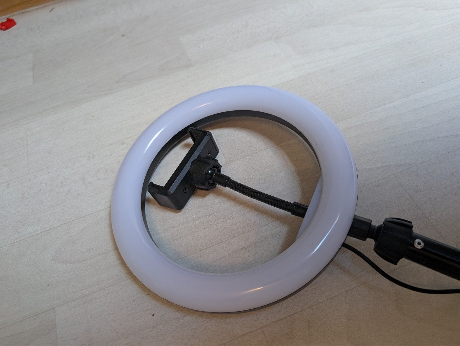 Ringlamp met statief en telefoonhouder, Overige merken, Belichting, Ophalen, Zo goed als nieuw