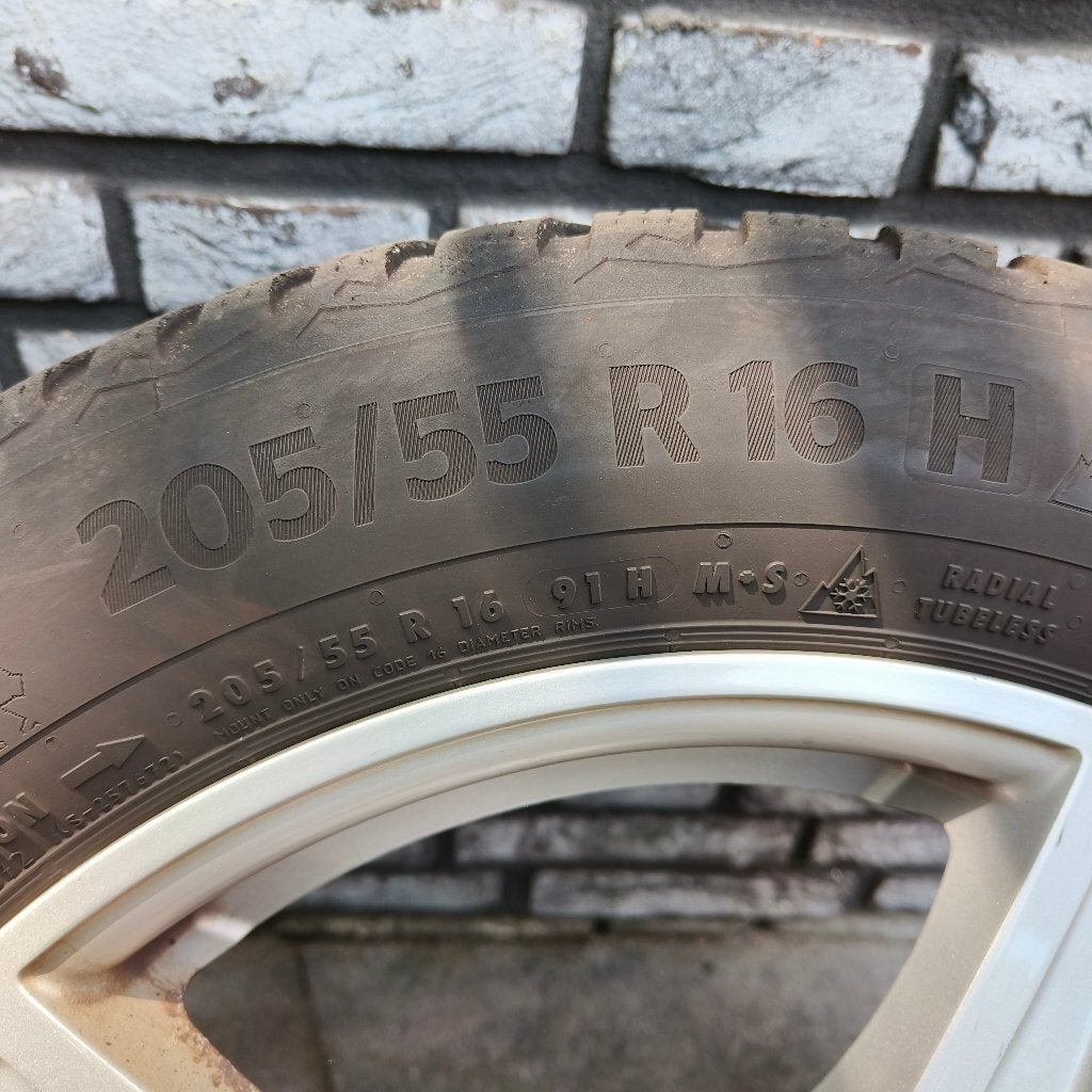 VISION 1, 16 inch velgen + winterbanden (continental), Ophalen, Gebruikt