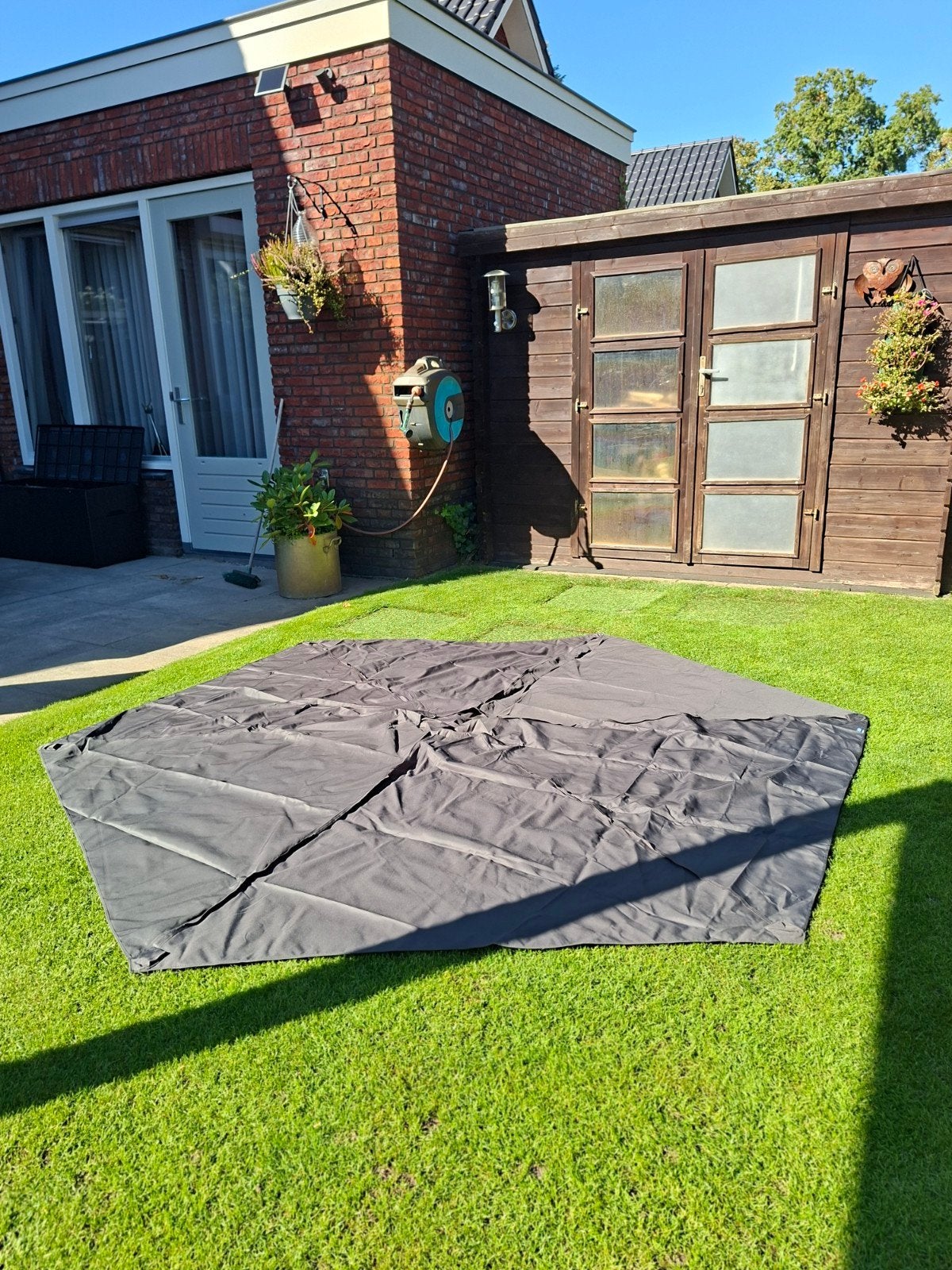 Nieuw FEEL Furniture parasoldoek 6-hoekig 3x3m donkergrijs, Ophalen of Verzenden