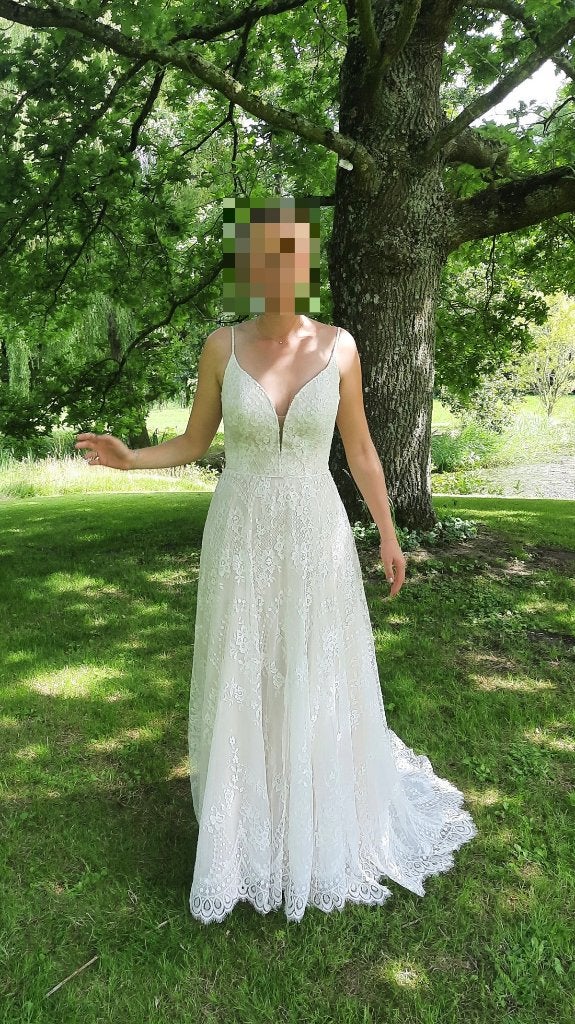 Trouwjurk maat 36-38, Kleding | Dames, Trouwkleding en Trouwaccessoires, Ophalen of Verzenden, Zo goed als nieuw, Wit, Trouwjurk