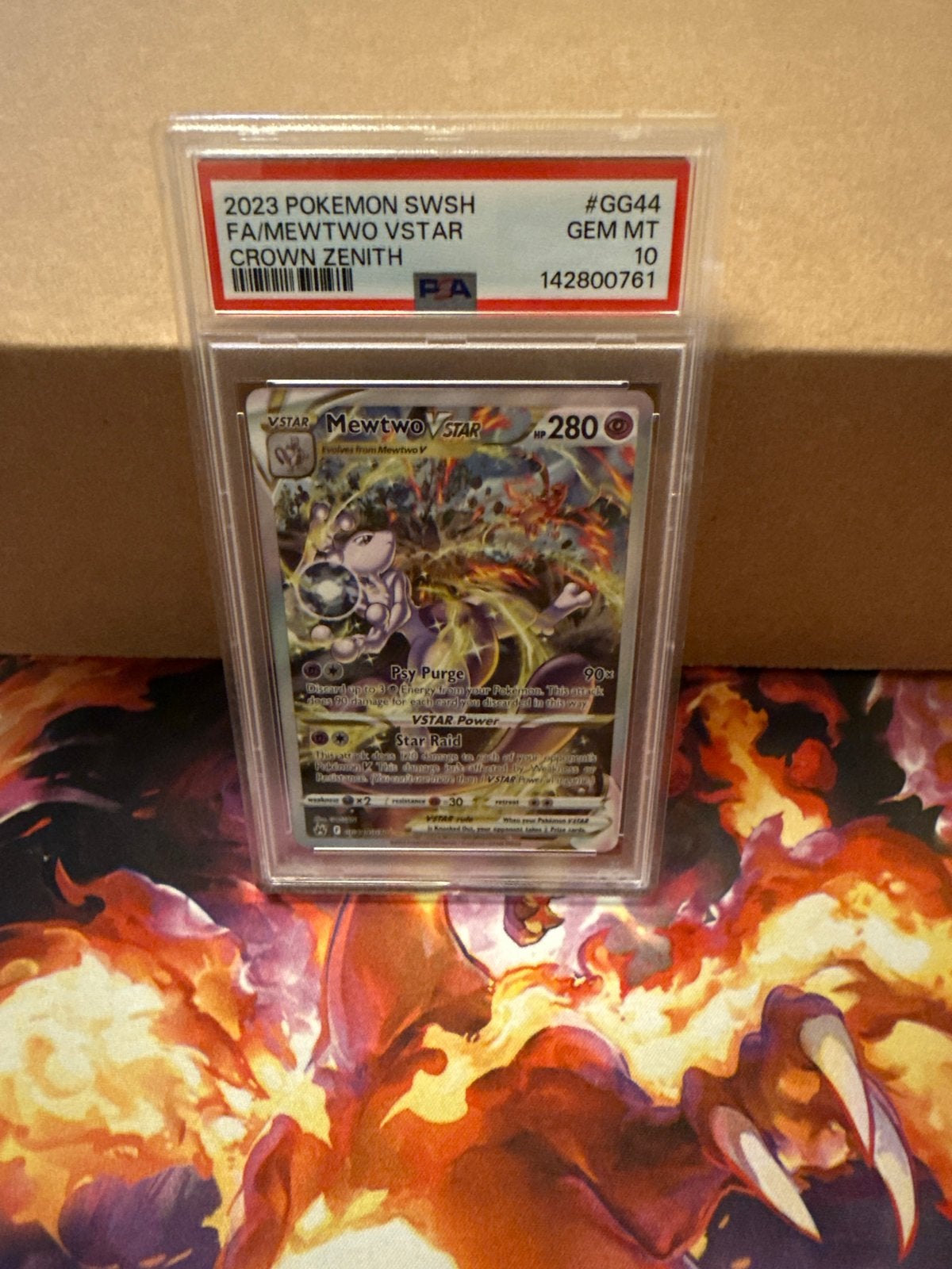 Mewtwo VSTAR PSA 10, Hobby en Vrije tijd, Verzamelkaartspellen | Pokémon, Ophalen of Verzenden, Nieuw, Losse kaart, Foil