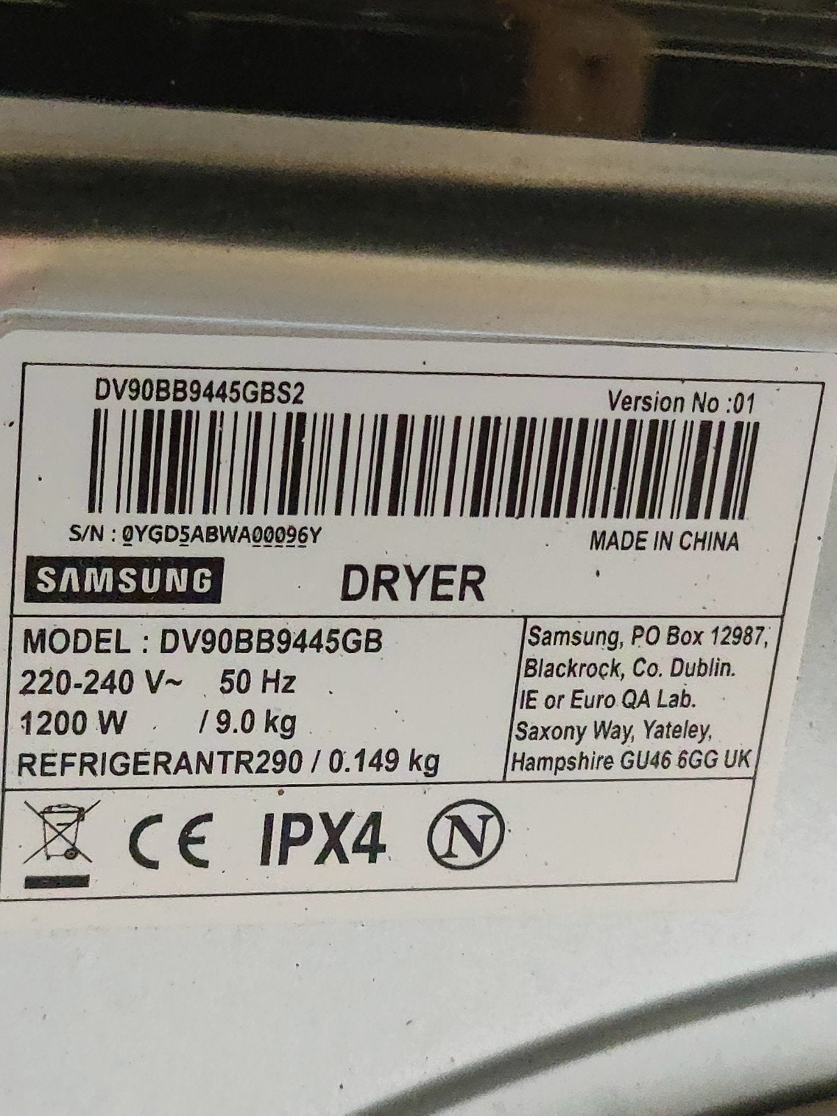 Foto 6 van Samsung Bespoke Warmtepompdroger DV90BB9445GBS2 - 9 kg Als n