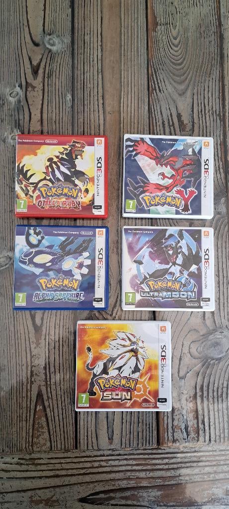 Nieuwstaat: 5 Pokémon games voor de Nintendo 3ds, Avontuur en Actie, 1 speler, Ophalen of Verzenden, Zo goed als nieuw
