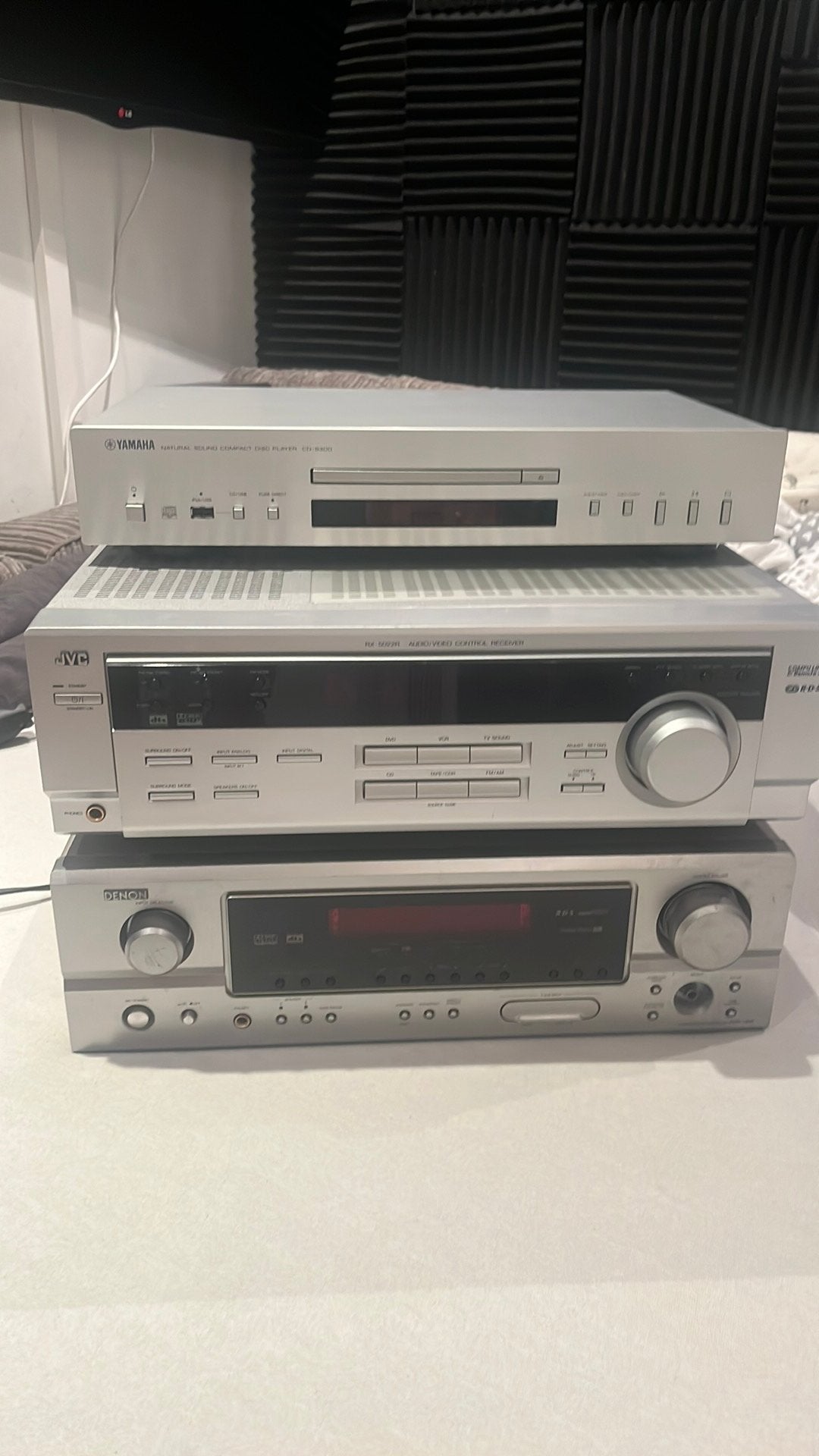 YAHAMA CD-S300, JVC RX-5022RSL, DENON AVR-1306, Gebruikt, Losse componenten, Cd-speler, Ophalen
