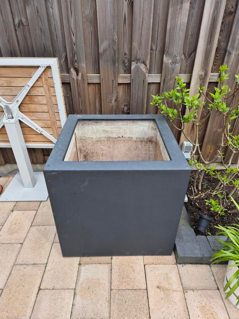 Polyester plantenbak 70x70x70, Ophalen, Kunststof, 60 cm of meer