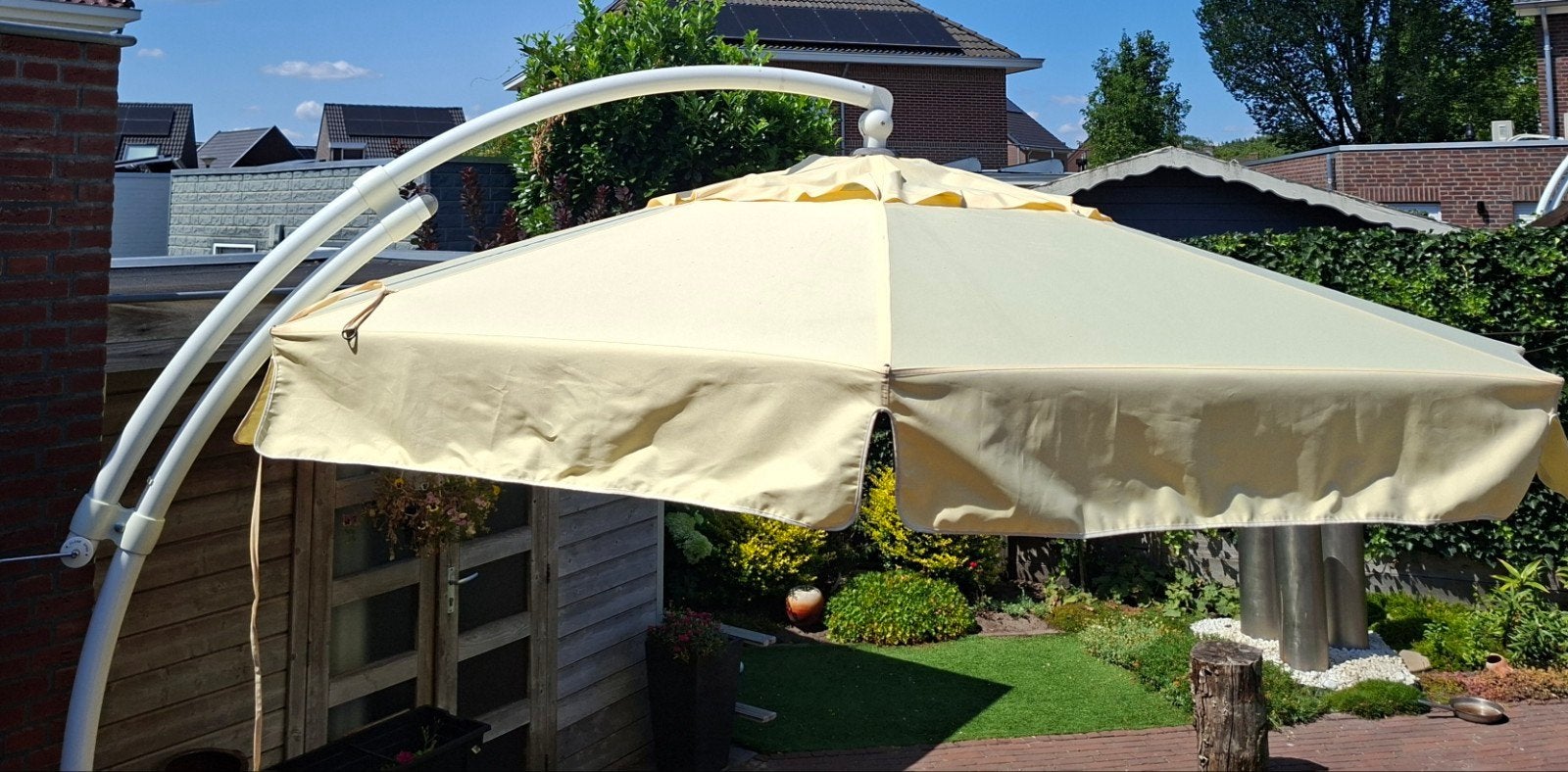 Sun Garden Zweefparasol  te koop, Tuin en Terras, Ophalen, Gebruikt, Kantelbaar, Zweefparasol