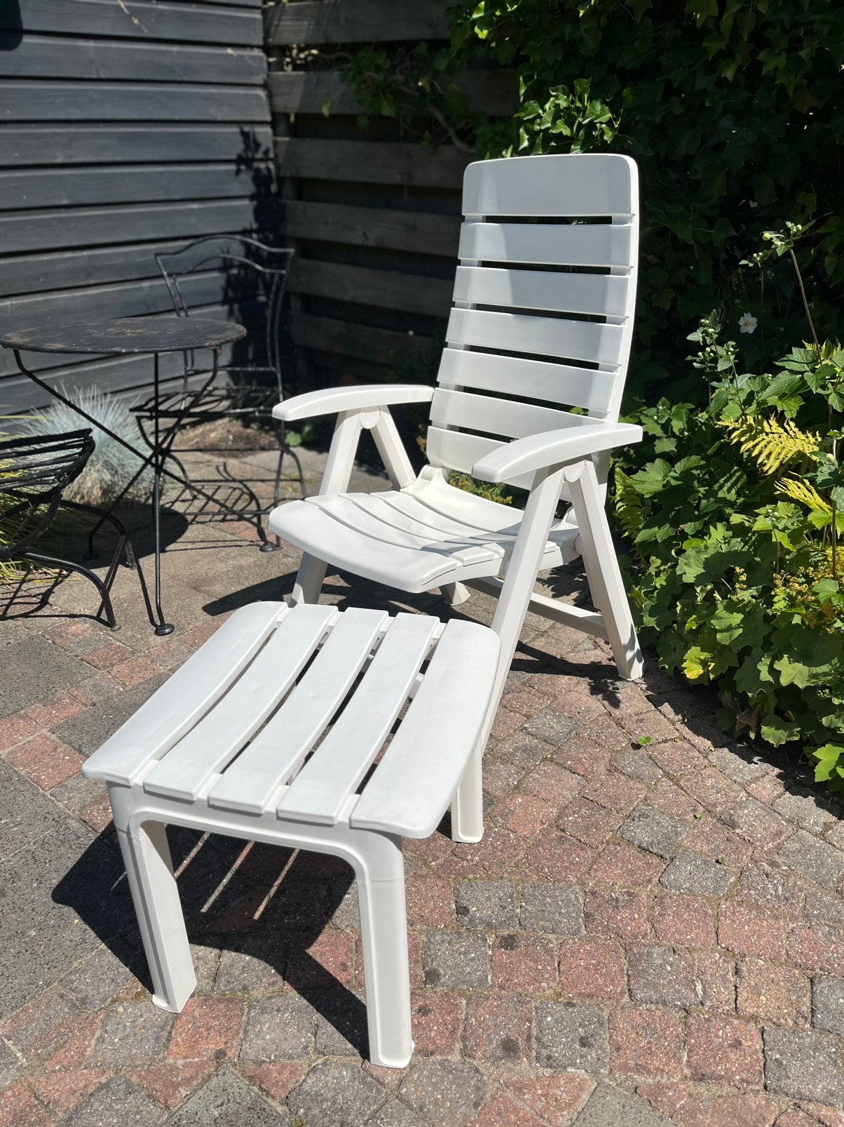 Hartman Tuinstoelen +  voetenbankje, Tuin en Terras, Ophalen, Gebruikt, Kunststof