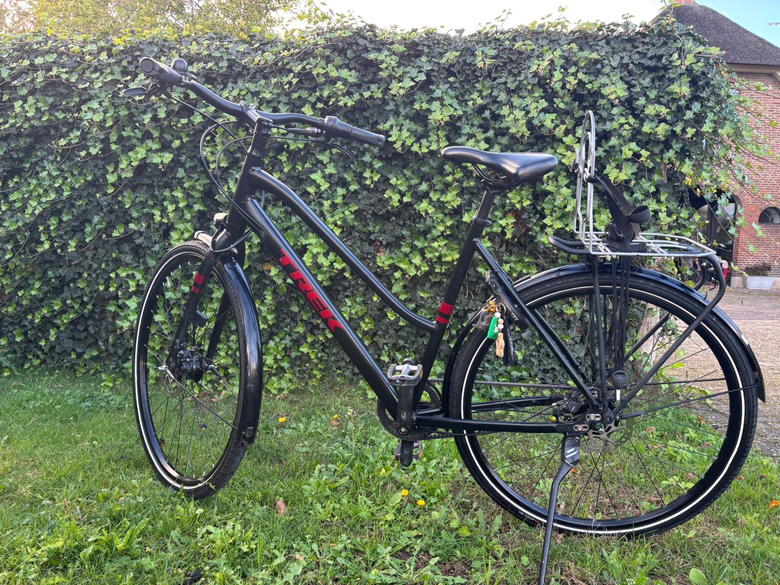 Trek fiets district 3 damesfiets, lichtgewicht, framemaat L, Ophalen, Zo goed als nieuw, Minder dan 10 versnellingen, Overige merken