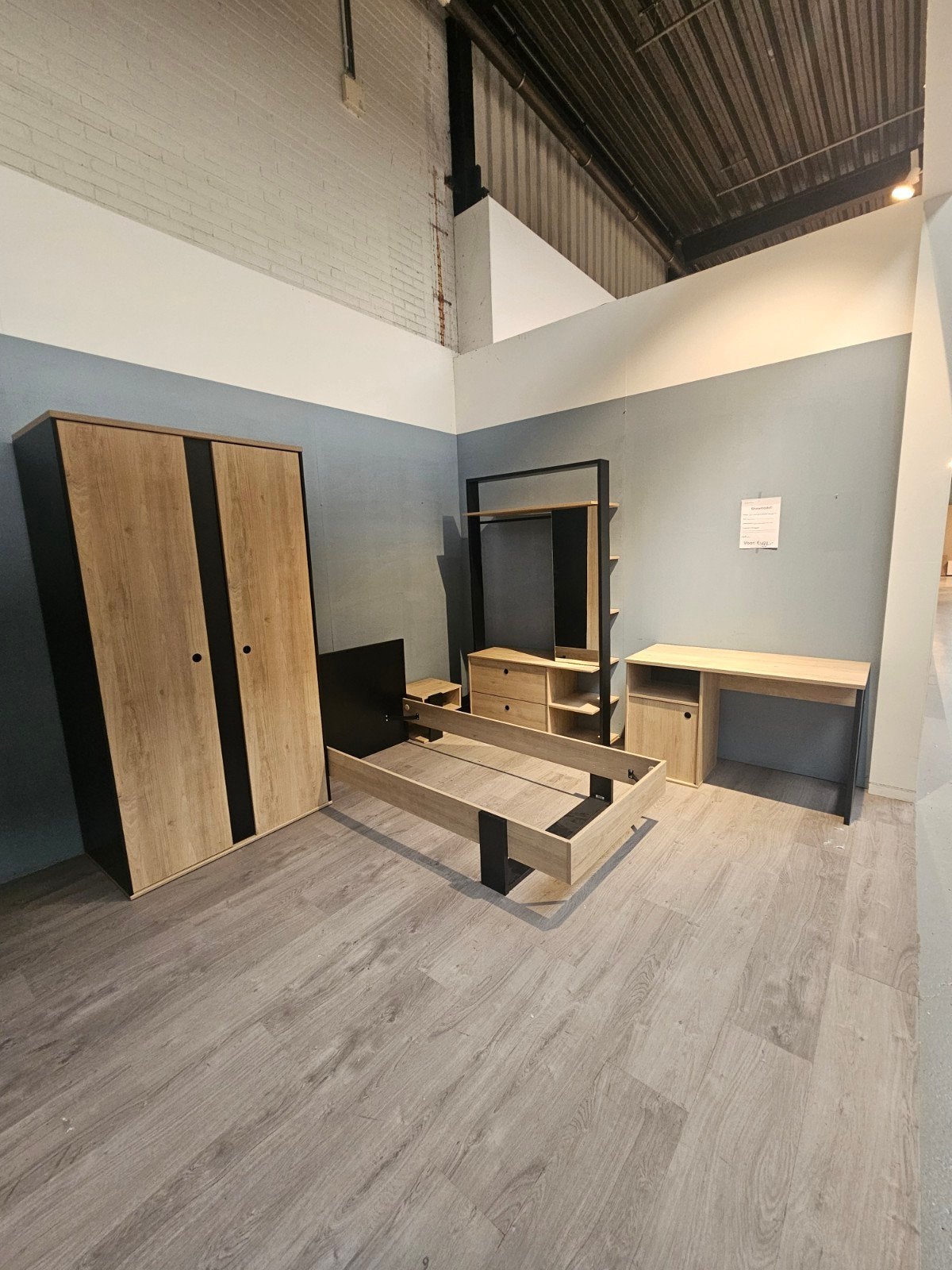 Gami Duplex complete kamer, zwart/nature, Kinderen en Baby's, Kinderkamer | Complete kinderkamers, Ophalen, Zo goed als nieuw