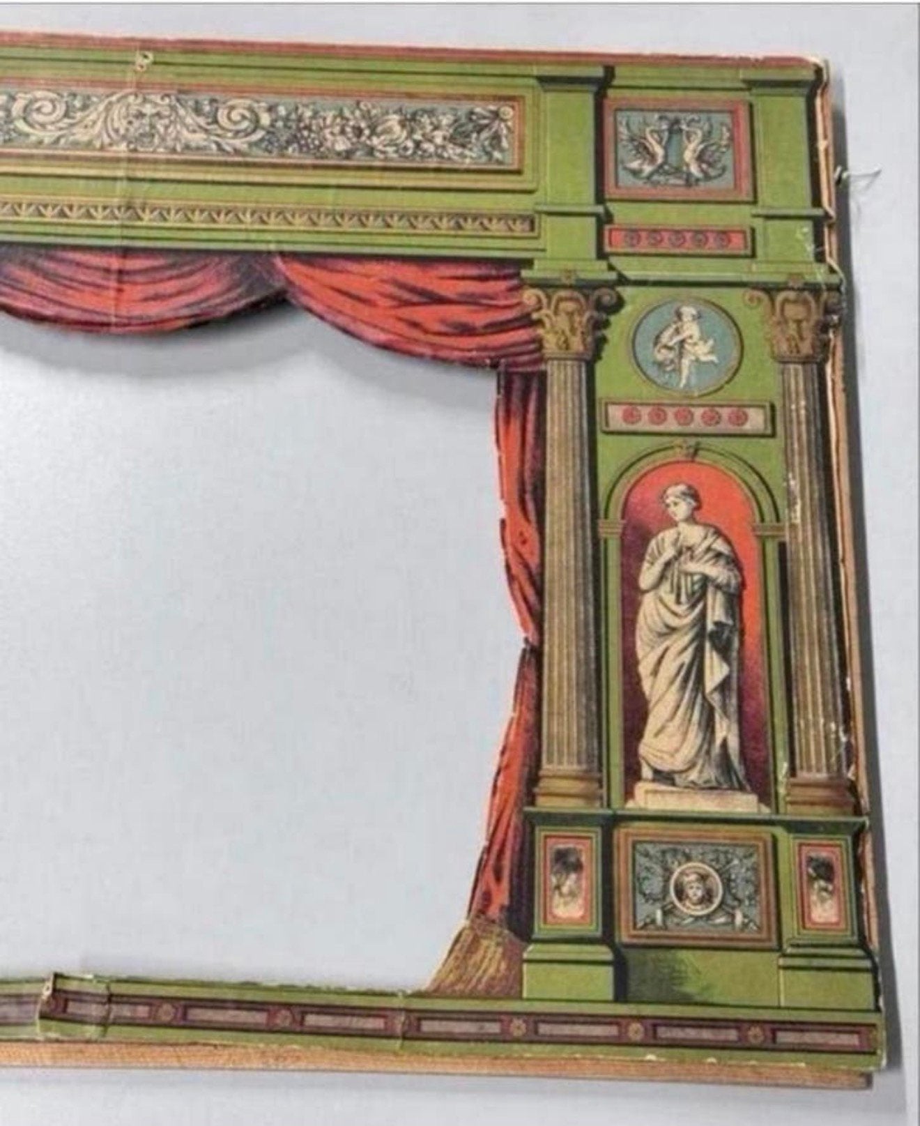 Puppet muppet & marionnette Antiek 1900 theater rand frame, Antiek en Kunst, Ophalen of Verzenden