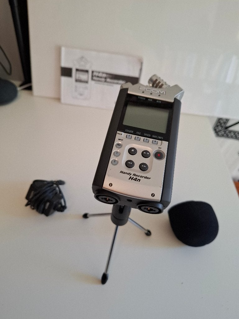 Zoom H4n recorder - complete set: statief, case, voeding, Muziek en Instrumenten, Ophalen of Verzenden, Gebruikt, Overige typen