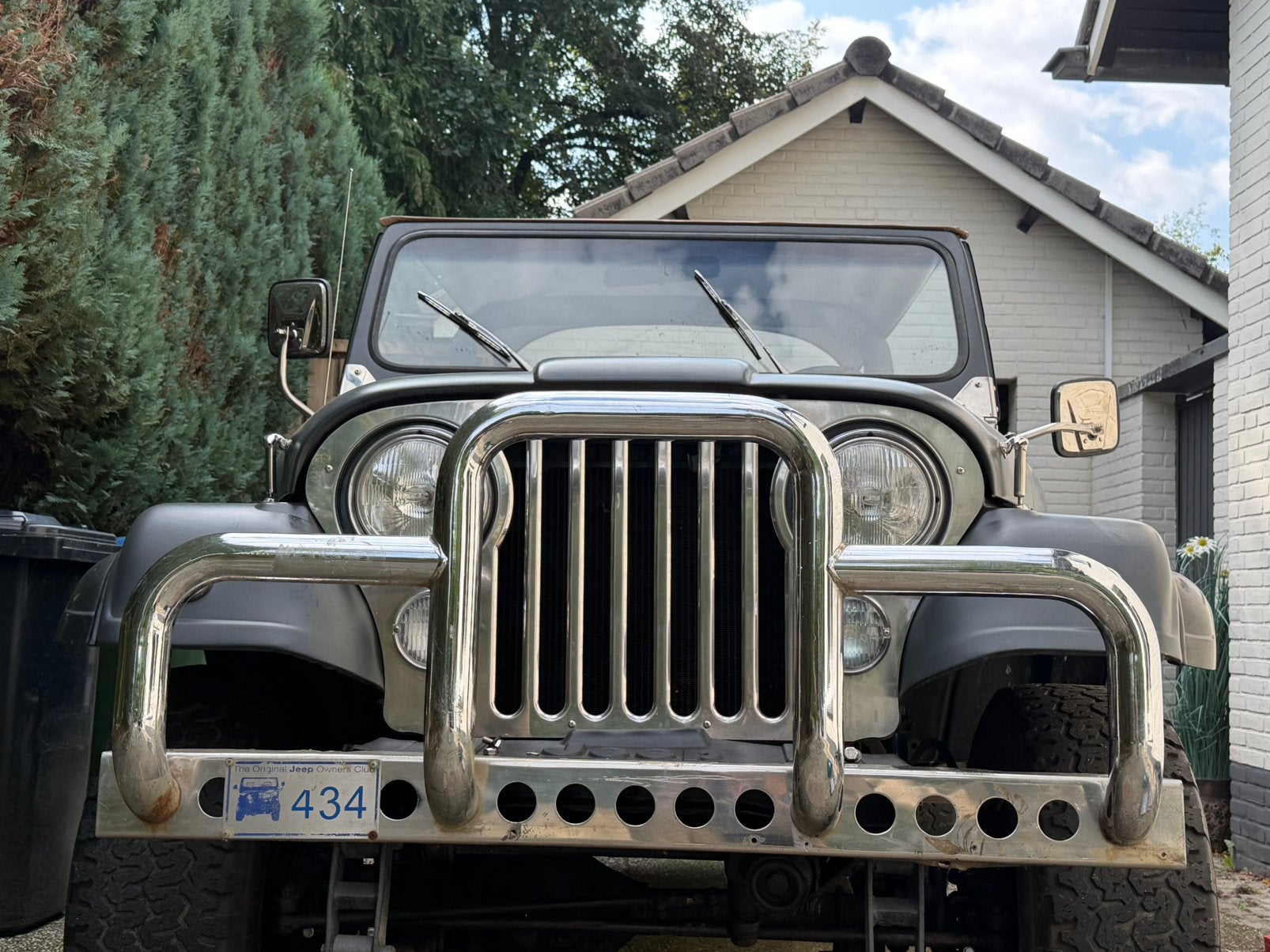 Rvs bumper en bullbar Jeep CJ YJ Wrangler, Ophalen, Jeep