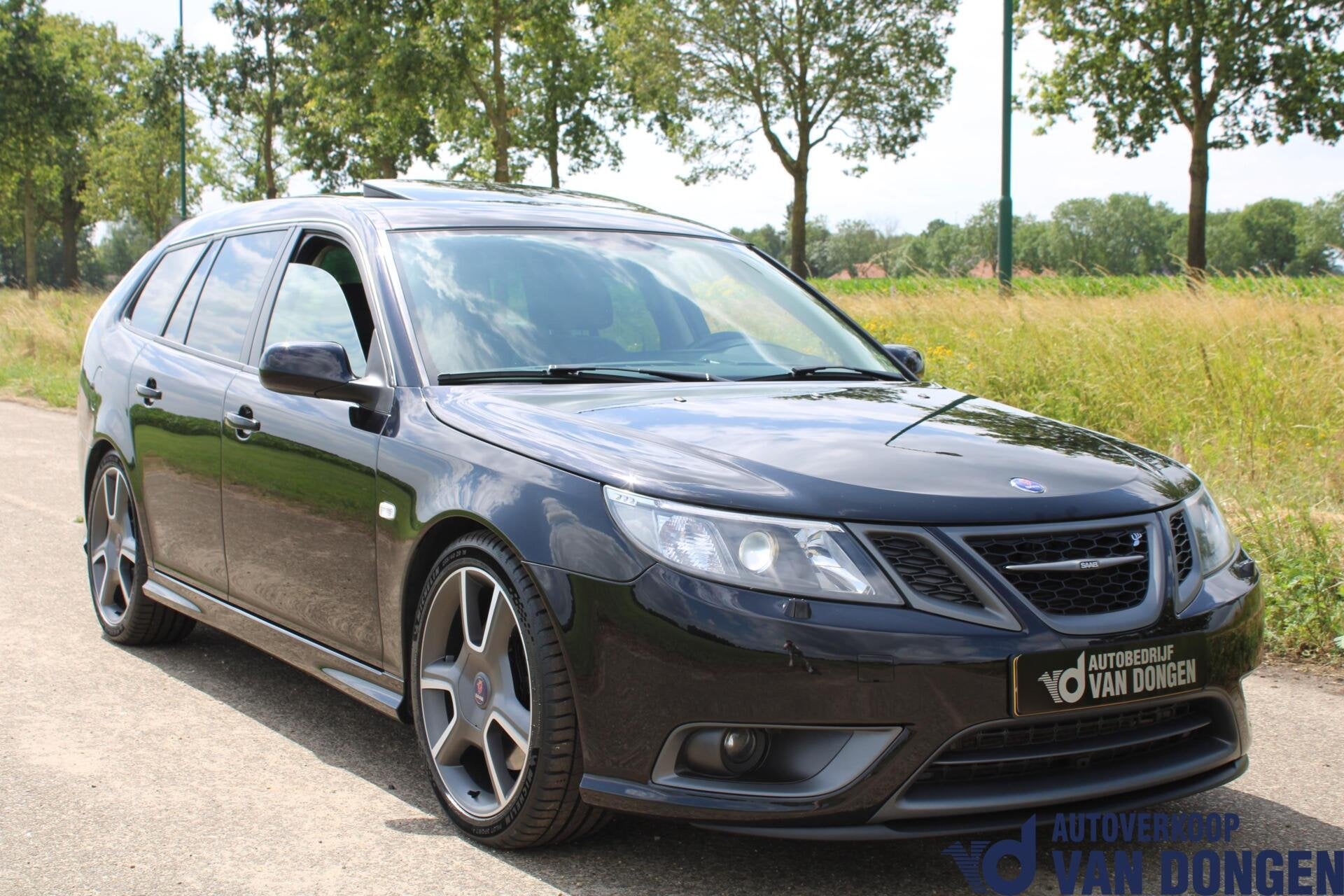 Saab 9-3 Sport Estate 2.8 T V6 Turbo X XWD Automaat | 118.00, Auto's, Saab, Automaat, Gebruikt, Zwart, Zwart