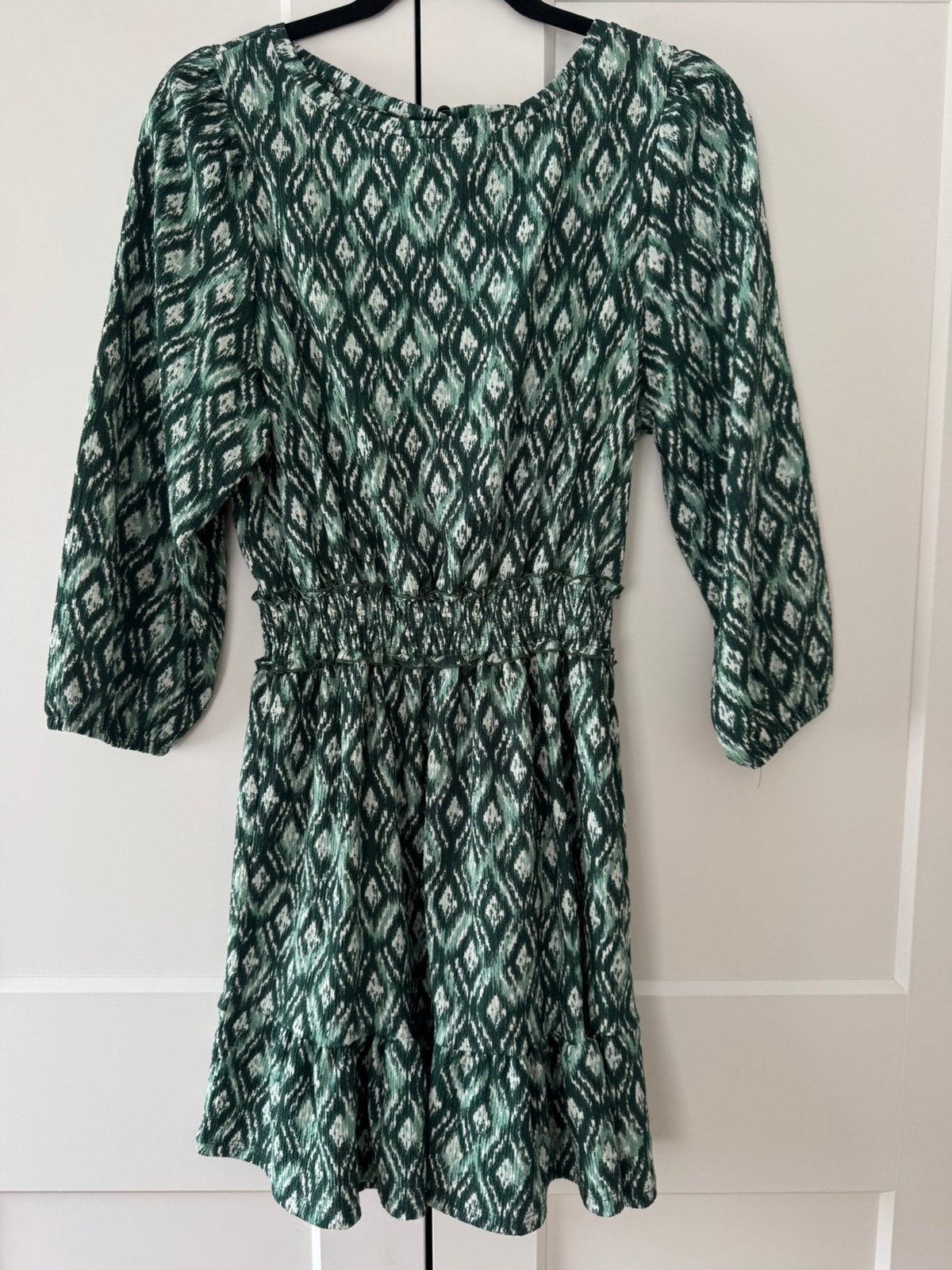 Dames jurk Cotton club M/L groen wit, Maat 38/40 (M), Nieuw, Ophalen of Verzenden, Boven de knie