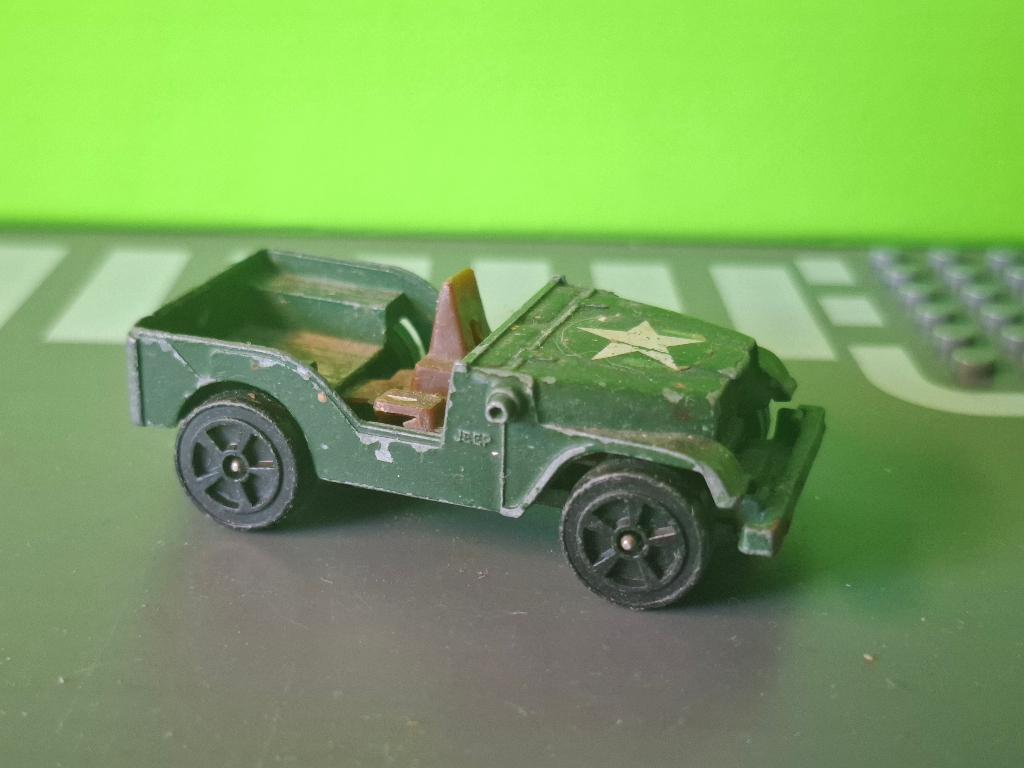 Corgi Juniors - Army Willys Jeep [groen] 1/60, Ophalen of Verzenden, Gebruikt, Auto