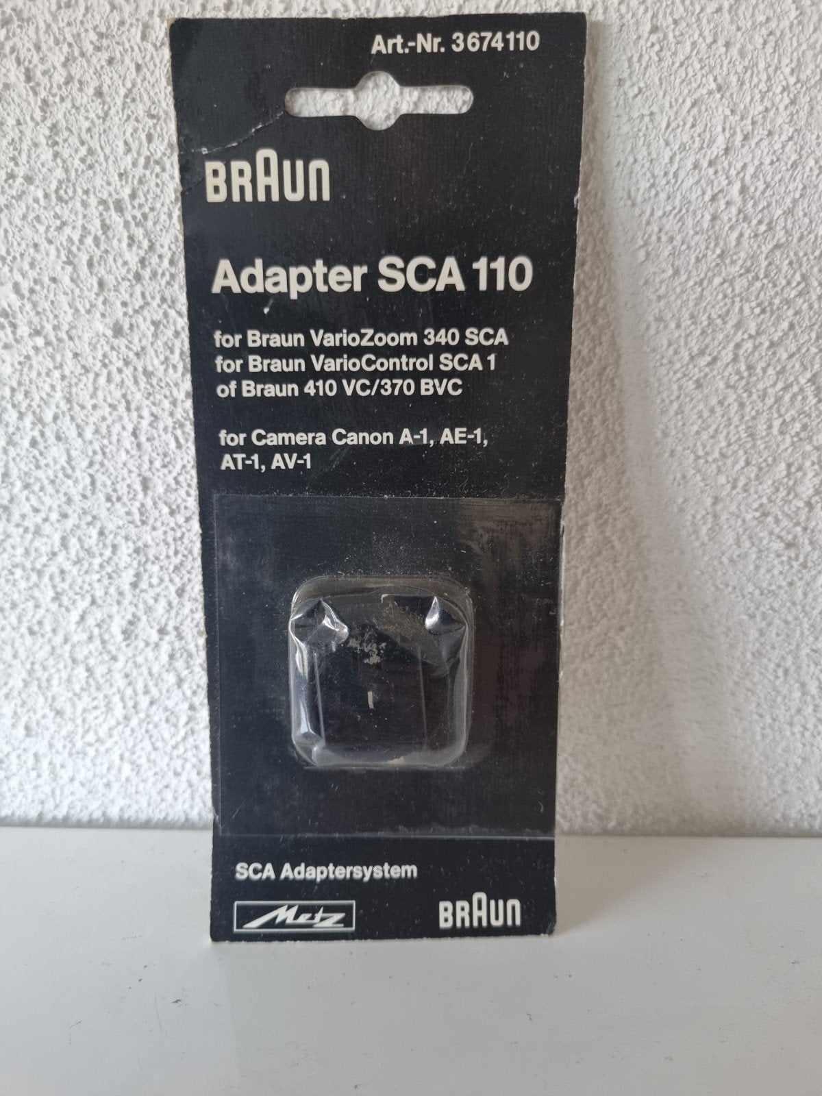 Braun Adapter SCA 110 voor Canon A-1, AE-1, AT-1, AV-1, Voor analoge fotografie, Accessoireset, Ophalen of Verzenden, Braun