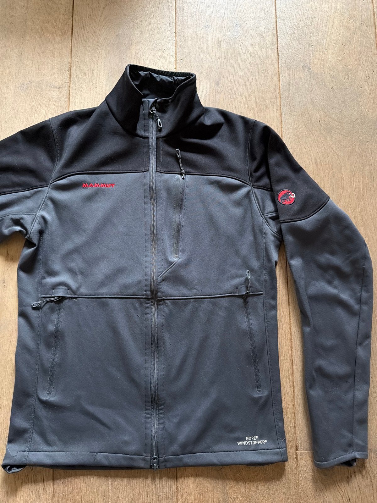 Mammut Softshell Jas Heren - Maat M -  valt groter, Ophalen of Verzenden, Zo goed als nieuw, Maat 48/50 (M), Grijs